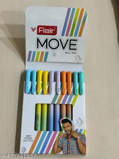 FLAIR Move ball pen (blue) pack of 10
